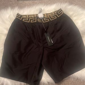 Authentic Versace Greca print swim shorts